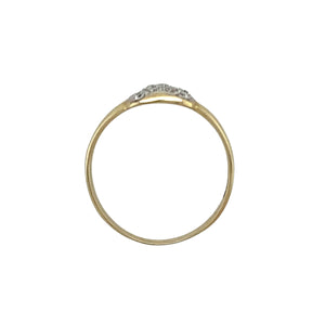 New 9ct Gold & Cubic Zirconia Set Heart Signet Ring