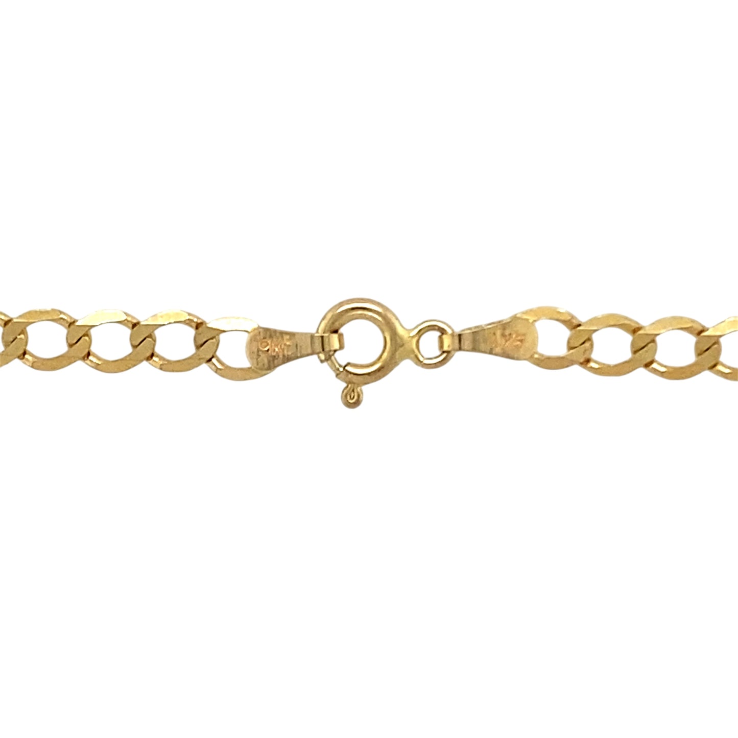 9ct Gold & Cubic Zirconia Set Cross 18" Necklace