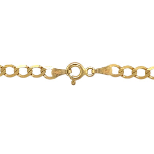9ct Gold & Cubic Zirconia Set Cross 18" Necklace