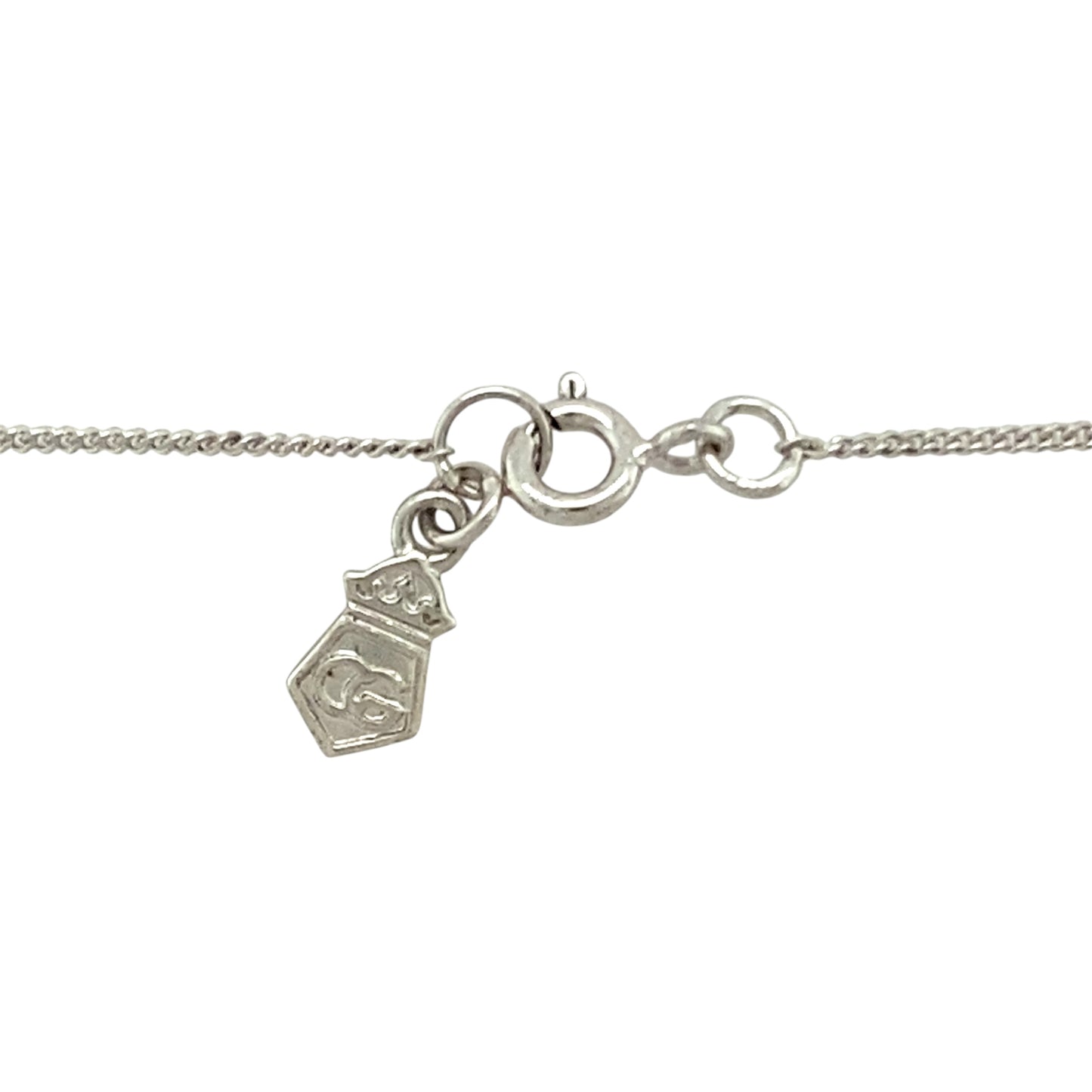 925 Silver & White Topaz Set Clogau 18" - 22" Necklace