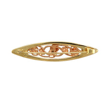 Load image into Gallery viewer, Bring symbolic beauty and elegant heritage to your collection with this pre-owned 9ct yellow and rose gold Clogau Tree of Life brooch, featuring intricate detailing and timeless Welsh craftsmanship—perfect for meaningful gifting or refined statement wear.

Design: The brooch showcases the iconic Tree of Life motif, symbolising growth, strength, and connection. The flowing vine design combines yellow and rose gold elements, creating rich contrast and visual depth.

