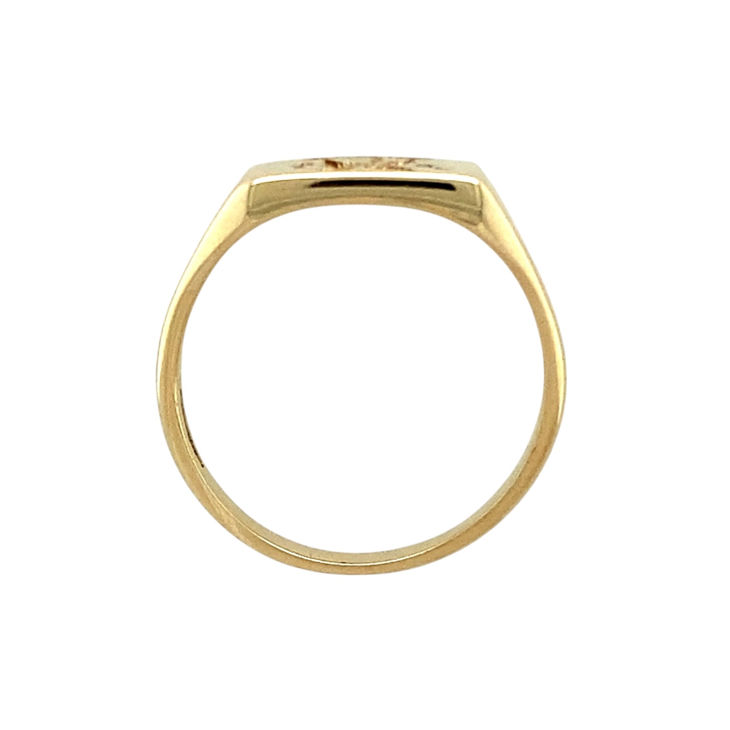 9ct Gold Welsh Dragon Rectangle Signet Ring