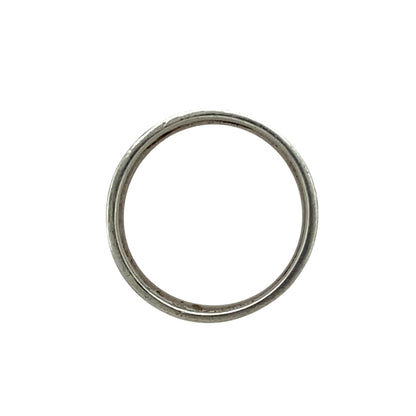 925 Silver Clogau Rose Patterned Band Ring