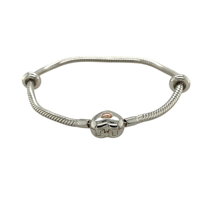 925 Silver Clogau Heart 7.5" Charm Bracelet