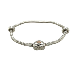 925 Silver Clogau Heart 7.5" Charm Bracelet