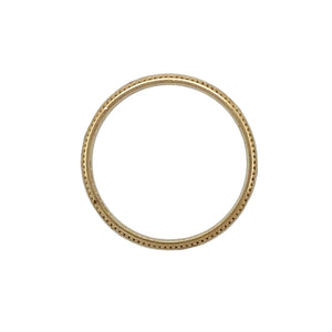 9ct Gold Patterned 7mm Wedding Band Ring