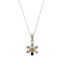 Load image into Gallery viewer, 925 Silver &amp; Moonstone Set Flower June Birthstone 16&quot; - 18&quot; Necklace

