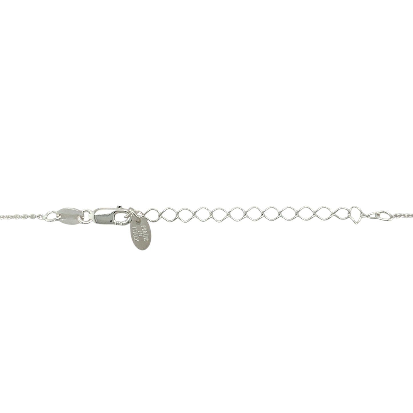 925 Silver & Citrine Set Flower November Birthstone 16" - 18" Necklace