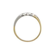 Load image into Gallery viewer, 18ct Gold &amp; Diamond Trilogy Modern Style Zig Zag Band Ring
