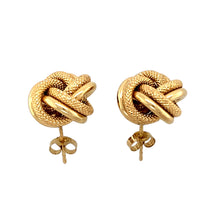 Load image into Gallery viewer, 9ct Gold 15mm Knot Stud Earrings
