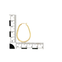 Load image into Gallery viewer, 9ct Gold Plain Oval Creole Earrings
