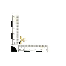 Load image into Gallery viewer, 14ct Gold &amp; Black Onyx Set Dolphin Stud Earrings
