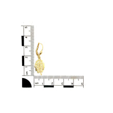 Load image into Gallery viewer, 14ct Gold Leaf Drop Earrings
