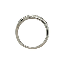 Load image into Gallery viewer, 14ct White Gold &amp; Diamond Set Crossover Band Ring
