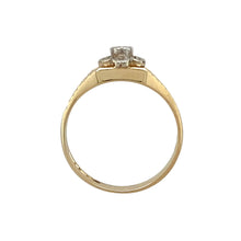 Load image into Gallery viewer, 9ct Gold &amp; Diamond Set Flower Style Ring
