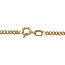 Load image into Gallery viewer, Add a classic and versatile piece to your jewellery collection with this pre-owned 9ct yellow gold 16&quot; curb chain, featuring:

Design: A timeless curb chain, perfect for wearing alone or pairing with a pendant.
Material: 9-carat yellow gold, offering a warm and polished finish.
Length: Measures 16 inches, sitting elegantly at the neckline.
Link Width: 2mm, creating a refined yet durable look.
Weight: A well-balanced 4.90 grams, ensuring a comfortable and high-quality feel.


