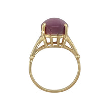 Load image into Gallery viewer, 9ct Gold Diamond &amp; Purple Stone Set Ring
