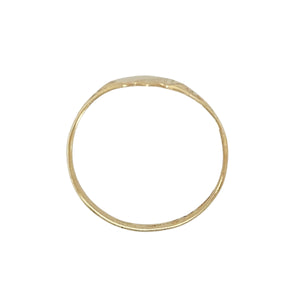 9ct Gold Patterned Shield Signet Ring