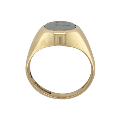 9ct Gold & Hematite Centurion Oval Signet Ring