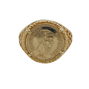 9ct Gold Coin Ring