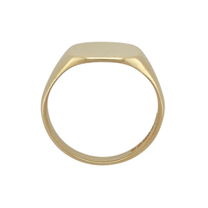 9ct Gold Plain Square Signet Ring
