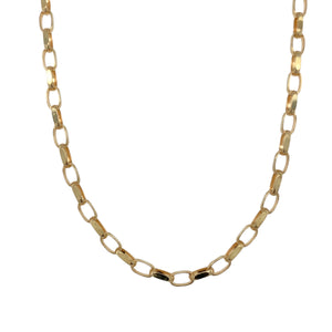 9ct Gold 18" Faceted Belcher Chain