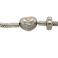 Load image into Gallery viewer, 925 Silver Clogau Heart 7.75&quot; Charm Bracelet
