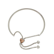 Load image into Gallery viewer, 925 Silver &amp; Diamond Set Clogau Patterned Bangle
