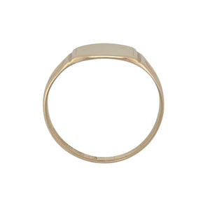 9ct Gold Plain Signet Ring