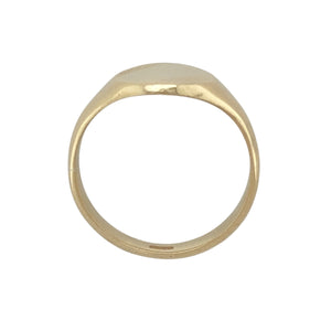 9ct Gold Patterned Oval Signet Ring