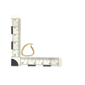 9ct Gold Triangle Creole Earrings
