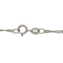 Load image into Gallery viewer, 9ct White Gold &amp; Diamond Illusion Set Solitaire 18&quot; Necklace
