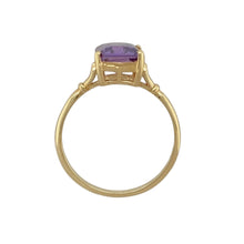 Load image into Gallery viewer, 18ct Gold &amp; Amethyst Set Dress Ring
