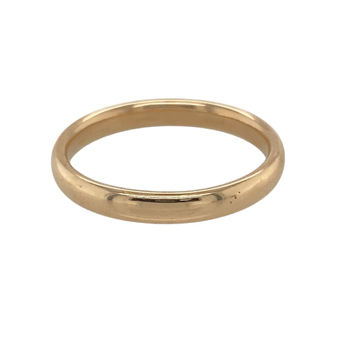 9ct Gold 3mm Wedding Band Ring