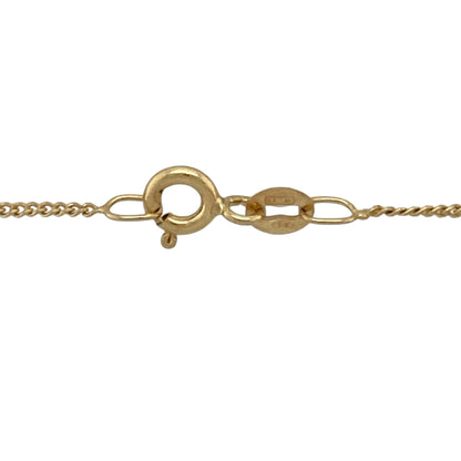 9ct Gold & Diamond Set Cat 18" Necklace