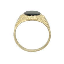 Load image into Gallery viewer, 9ct Gold &amp; Onyx Set Oval Signet Ring
