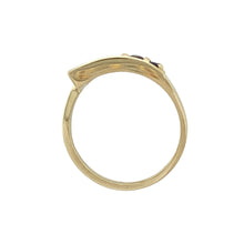Load image into Gallery viewer, 9ct Gold &amp; Sapphire Set Crossover Ring
