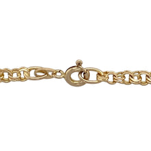 Load image into Gallery viewer, Add bold sophistication to your jewellery collection with this pre-owned 9ct yellow gold 16&quot; double curb chain, featuring:

Design: A classic double curb link style with a strong, polished look and flat-lying links for comfortable wear.
Material: 9-carat yellow gold, offering a rich, warm tone with a high-shine finish.
Size &amp; Weight: Measures 16 inches in length, weighs 6.30 grams, and features a 4mm link width for a noticeable and stylish presence.
