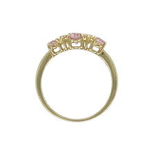 Load image into Gallery viewer, 9ct Gold Pink and White Cubic Zirconia Set Band Ring
