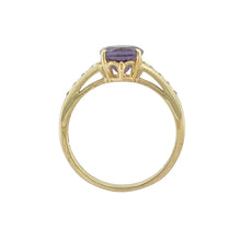 Load image into Gallery viewer, 9ct Gold Diamond &amp; Iolite Set Ring
