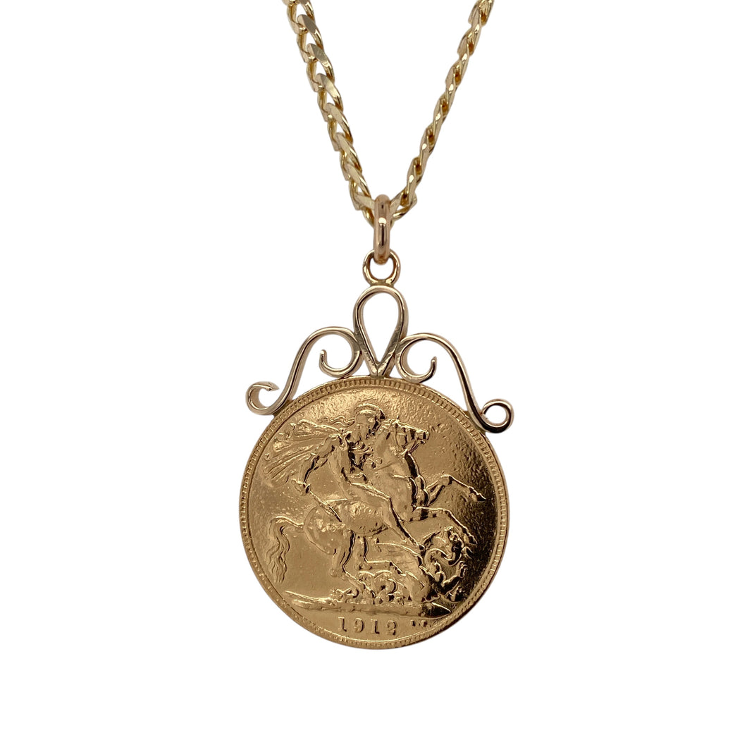 9ct & 22ct Gold Full Sovereign 20
