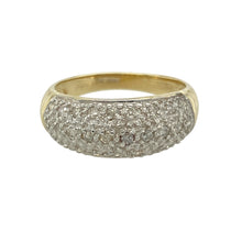 Load image into Gallery viewer, 9ct Gold &amp; Diamond Set Curved Band Ring
