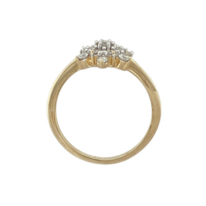 9ct Gold & Diamond Set Cluster Ring