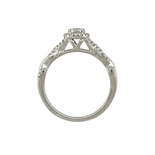Load image into Gallery viewer, 9ct White Gold &amp; Diamond Set Halo Ring
