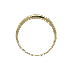 9ct Gold & Diamond Set Celtic Weave Band Ring