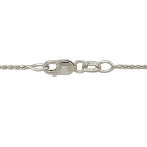 9ct White Gold Diamond & Pink Sapphire Set 18" Necklace