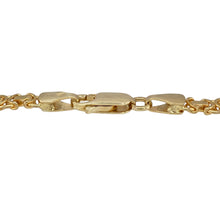 Load image into Gallery viewer, Introduce intricate detail and timeless elegance to your collection with this pre-owned 9ct yellow gold Byzantine link bracelet, known for its distinctive texture and luxurious feel, featuring:

Design: A classic 7.25-inch Byzantine link style, celebrated for its interwoven pattern that creates a bold yet elegant statement on the wrist.
Material: Made from 9-carat yellow gold, offering a warm, polished finish that enhances the bracelet’s elaborate detail and graceful movement.


