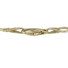 Load image into Gallery viewer, Add a timeless staple to your jewellery collection with this pre-owned 9ct yellow gold Figaro style bracelet, known for its signature link pattern and versatile appeal, featuring:

Design: A 7.5-inch Figaro link bracelet, featuring the distinctive pattern of alternating short and longer links for a bold yet refined look.
Material: Made from 9-carat yellow gold, offering a polished finish that enhances the bracelet’s classic style.
