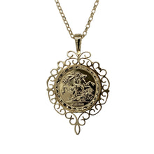 Load image into Gallery viewer, 9ct Gold George and the Dragon 20&quot; Necklace
