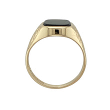 Load image into Gallery viewer, 9ct Gold &amp; Onyx Set Signet Ring
